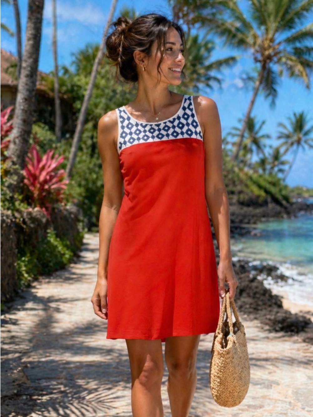 Women’s Red  and Blue summer dress
